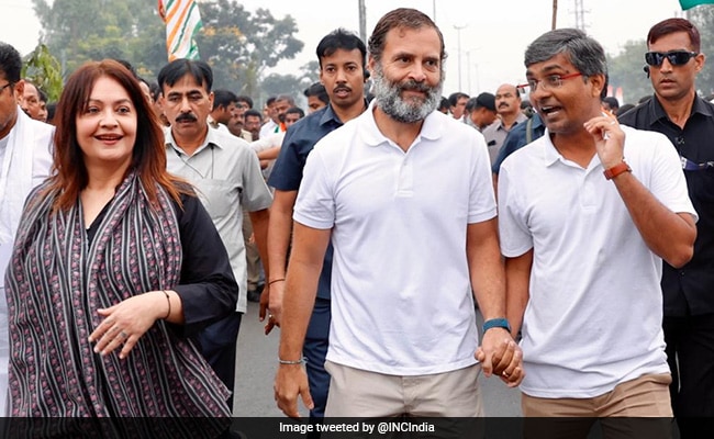 राहुल गांधी के साथ
