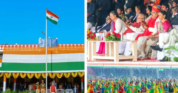 कलराज मिश्र ने समारोह में फहराया झंडा, परेड का किया निरीक्षण