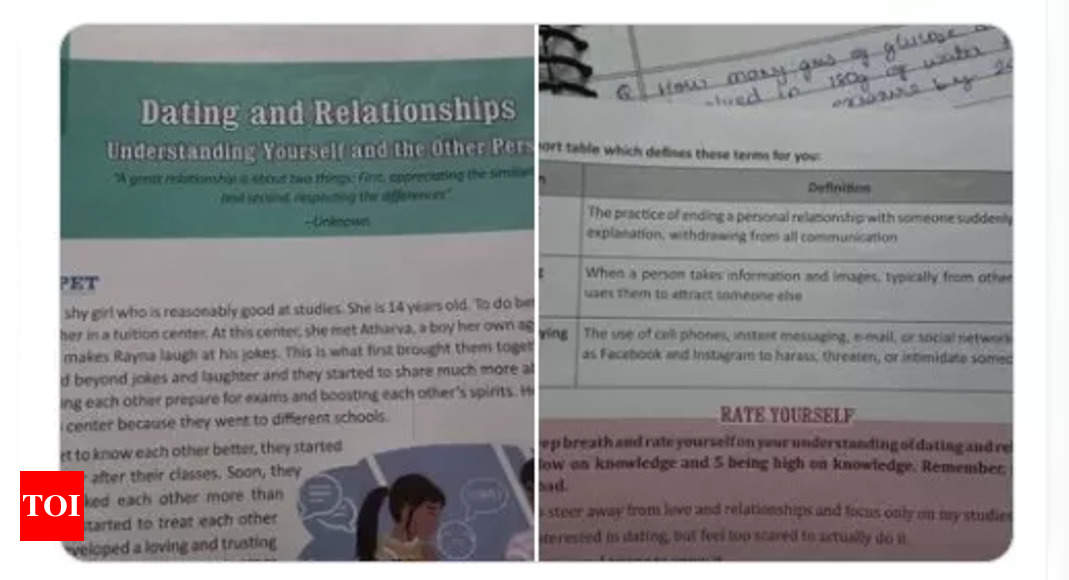 CBSE Class 9 Book Discusses Dating and Relationships; Tinder India Reacts | - Times of India
