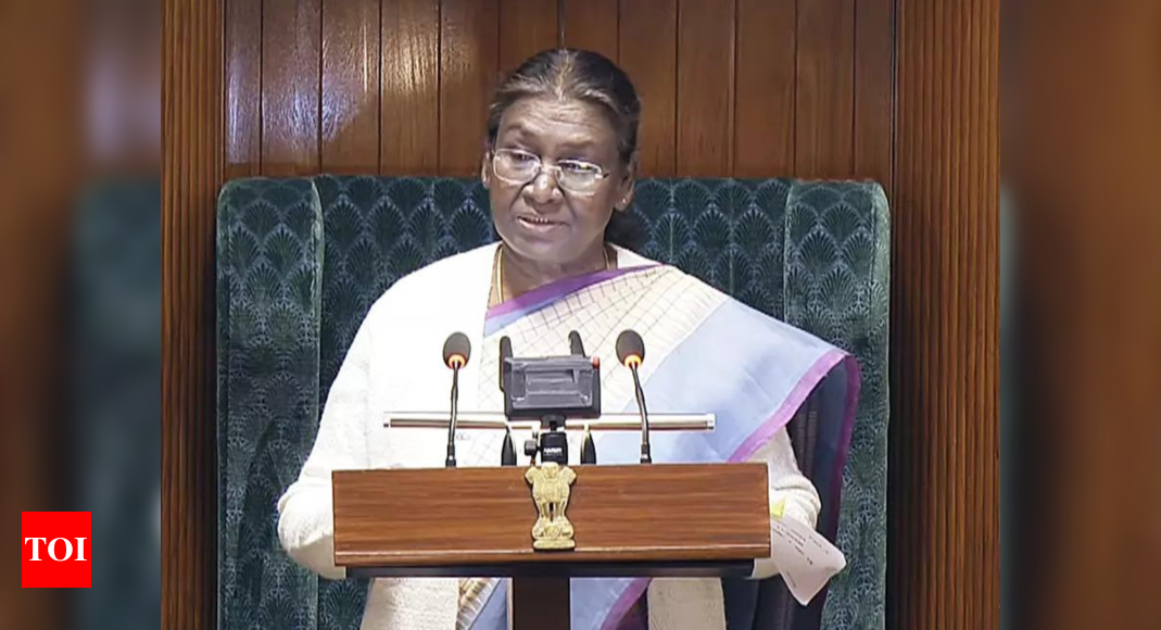 Percentage of dropouts has decreased, and more girls, SC, ST, and OBC students are enrolled in higher education: President Murmu | - Times of India