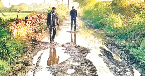 राहगीरों पर आफत, कीचड़ बना राह में रोड़ा
