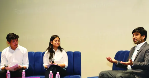 पूर्णिमा इंस्टीट्यूट में स्टूडेंट्स से रूबरू हुए श्रीकांत बोल्ला, कहा- अपने हीरो आप खुद हो, हमेशा बड़े सपने देखो 