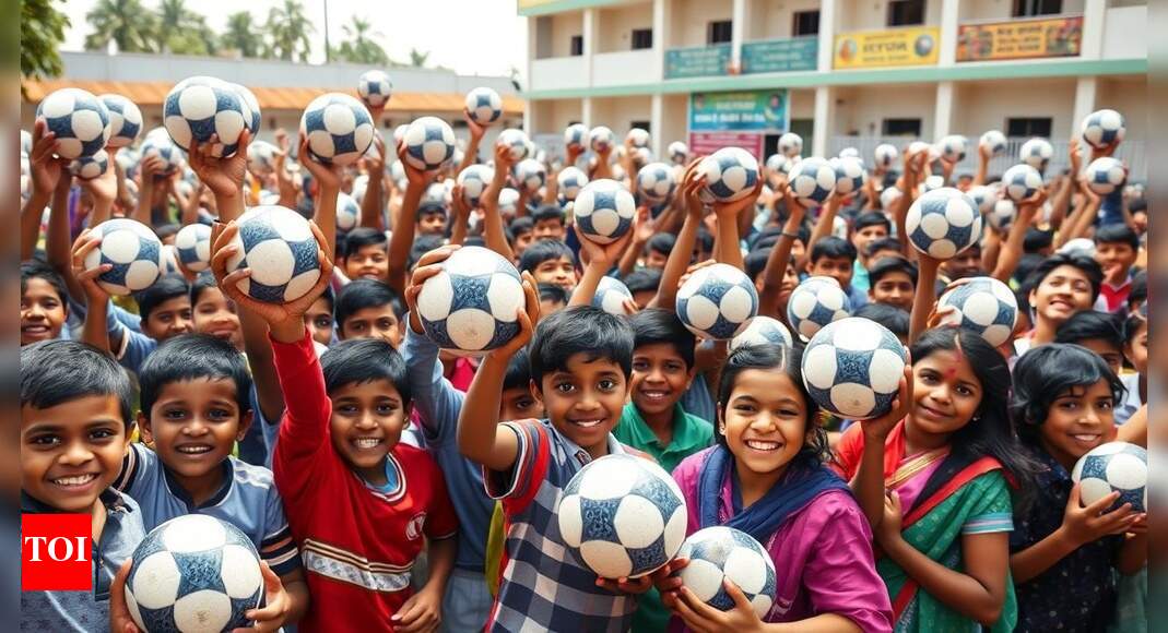 FIFA, Centre team up to promote football in schools with 10 lakh ball distribution - Times of India