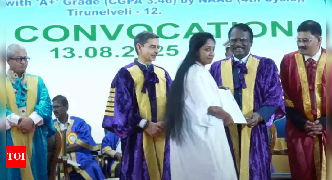 Why This Tamil Nadu PhD Student Refused to Take Her Degree From Governor RN Ravi at MSU Convocation | - Times of India