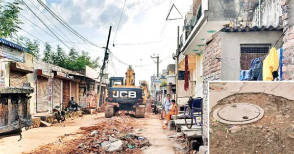 कोटा उत्तर वार्ड 16- सड़कें व सीवरेज चैम्बर का लेवल सही नहीं, नालियां चौक, कई जगह ढकान के कारण नहीं हो पा रही सफाई