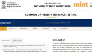 CUET PG Result 2026 LIVE: Scorecard today at exams.nta.nic.in/cuet-pg/; NTA to activate result link shortly | Mint