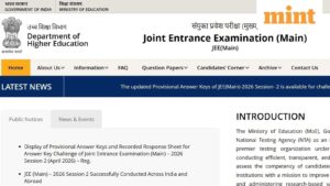 JEE Main 2026 Session 2 result date: When will NTA release scorecard, cutoff? How to check at jeemain.nta.nic.in | Mint