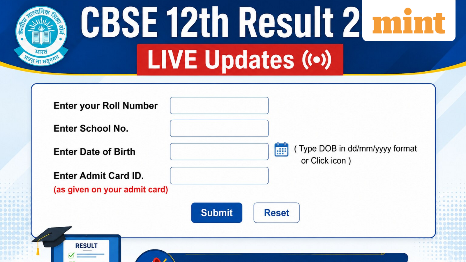 CBSE 12th Result 2026 LIVE Updates: Class 12 result today? DigiLocker shares update | Mint