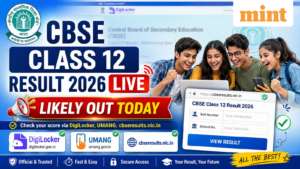 CBSE Class 12th Result 2026 LIVE: Results to be out at cbseresults.nic.in today? Here's how to check score | Mint