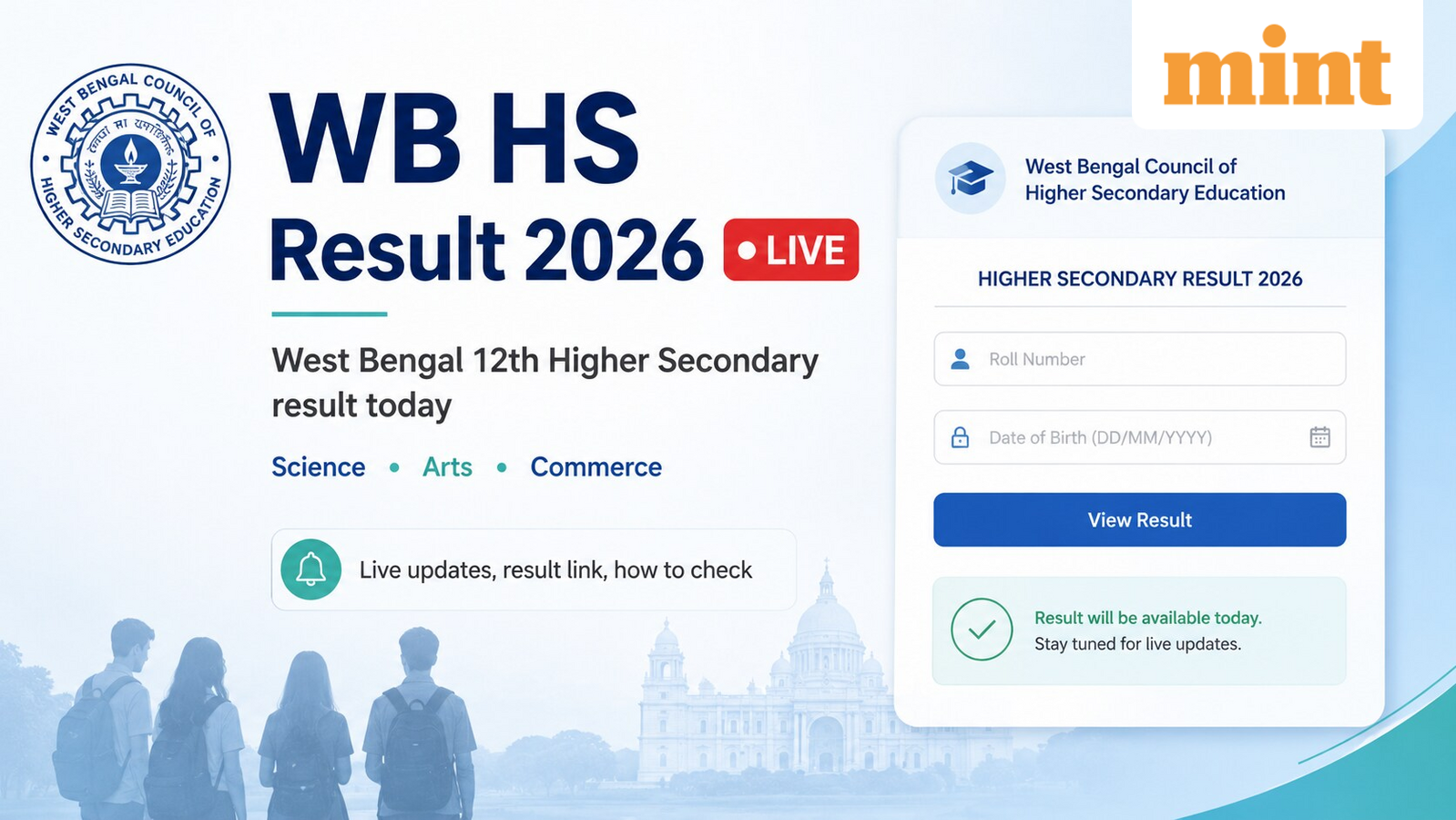 WBCHSE HS Result 2026 OUT LIVE: WB Uchha Madhyamik result at wbchse.wb.gov.in! Check toppers, result on Livemint | Mint