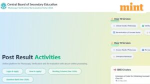 CBSE issues alert for Class 12 verification and re-evaluation deadline: Application window to close today | Mint
